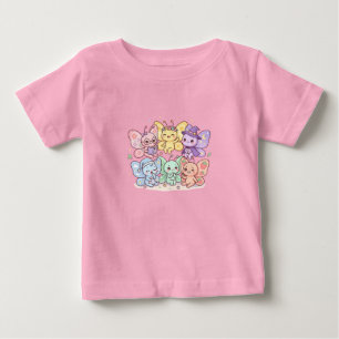 Camiseta Infantil Amigos Borboleta Fada Fofa