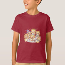 Camiseta Infantil Amigos Cachorrinhos Fofos