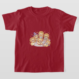 Camiseta Infantil Amigos Cachorrinhos Fofos
