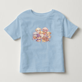 Camiseta Infantil Amigos Cachorrinhos Fofos