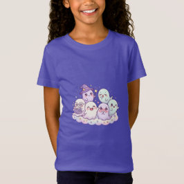 Camiseta Infantil Amigos Fantasmas Fofos