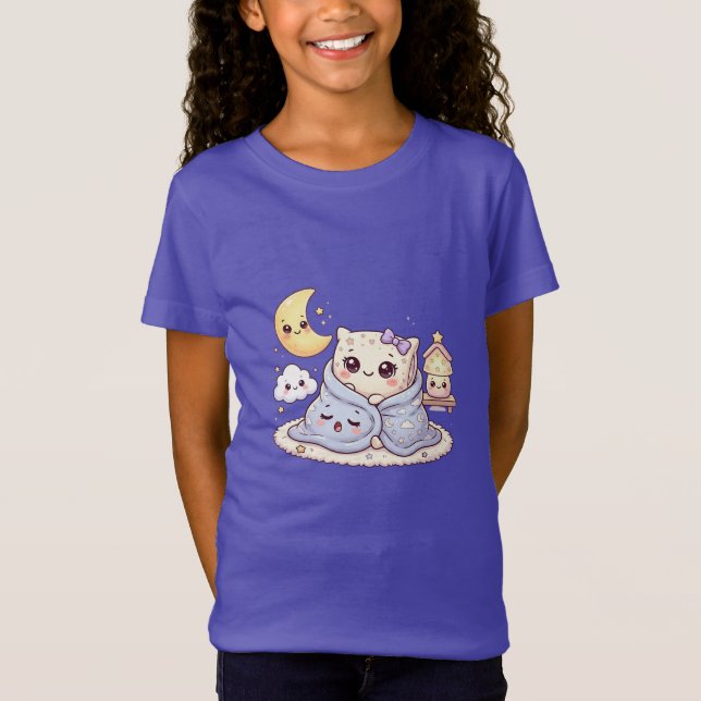 Camiseta Infantil Amigos Sonolentos Fofos (Frente)
