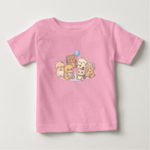 Camiseta Infantil Amigos Ursinho Fofo