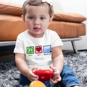 Camiseta Infantil Amor Hanukkah da paz
