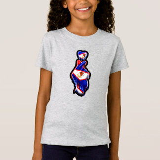 Camiseta infantil AmSamoa Finger Heart Black-Out