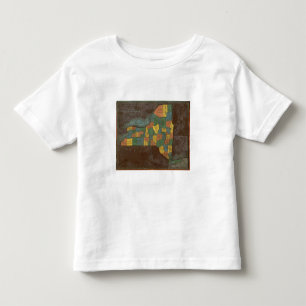 Camiseta Infantil Análise geográfica do estado de New York