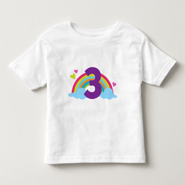 Camiseta Infantil Aniversário das netas terceiro (Frente)