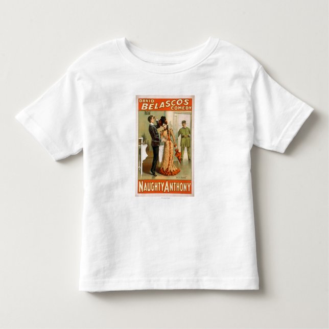 Camiseta Infantil Anthony impertinente "nele outra vez" poster do (Frente)