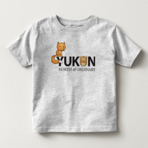 Camiseta Infantil Ao norte do T Foxy ordinário da criança da coruj