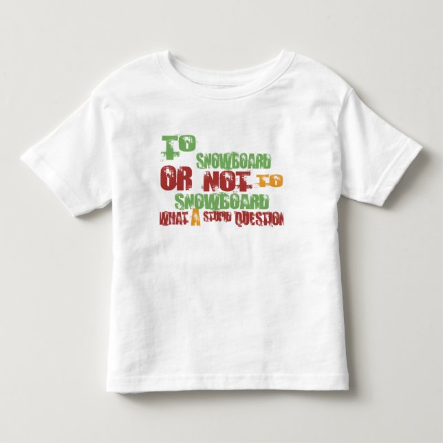 Camiseta Infantil Ao Snowboard (Frente)