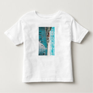 Camiseta Infantil Apreciar acena na praia de BeachLong do oceano, CA