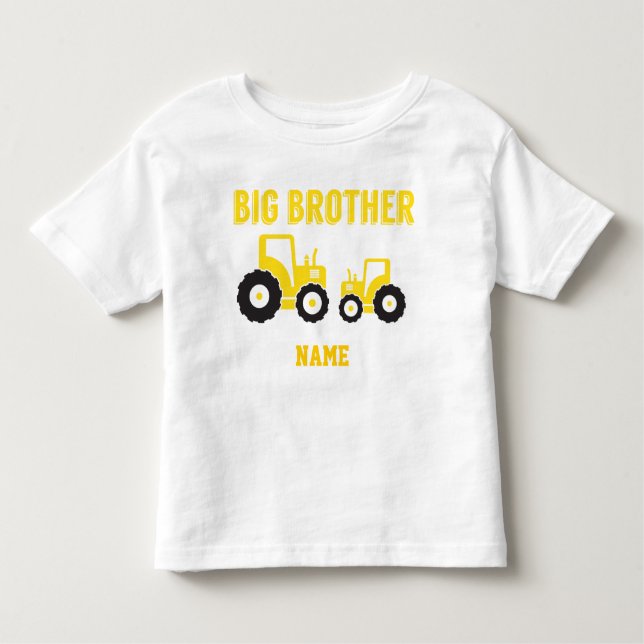 Camiseta Infantil Aprendendo Candy Big Brother Trator (Frente)