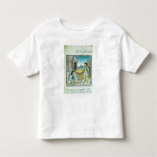 Camiseta Infantil Artesões astecas da pena no trabalho