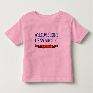 Camiseta Infantil Ártico bem-vindo da casa USNS
