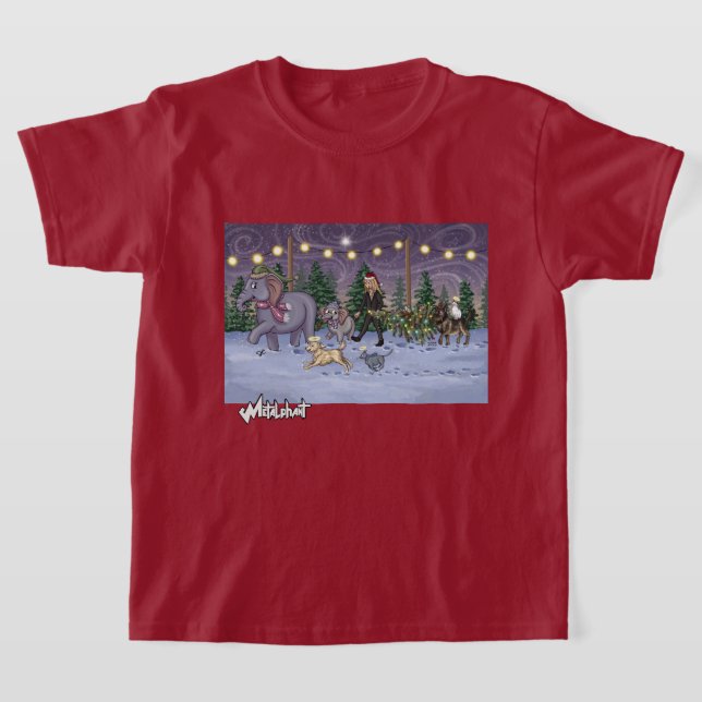 Camiseta Infantil Árvore Genealógica Metalphant (Postura )