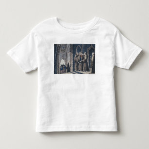Camiseta Infantil As monges que cobrem o rei com drapejam o convento