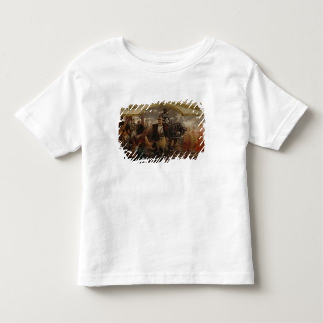 Camiseta Infantil As pessoas rendem a homenagem a Bismarck, 1911 (Frente)