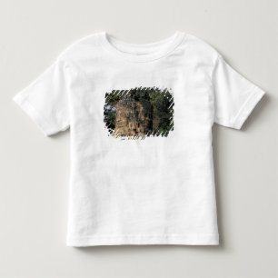 Camiseta Infantil Ásia, Camboja, Siem Reap. Enormes esculturas de pe