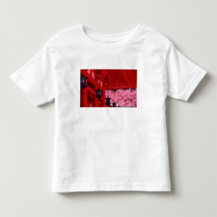 Camiseta Infantil Ásia, Japão, Quioto, santuário Heian na primavera.