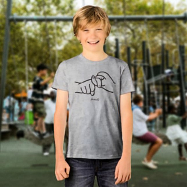 Camiseta Infantil ASL Friends – Amizade (Criador carregado)