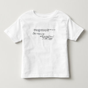 Camiseta Infantil Assinatura de Johan de Witt