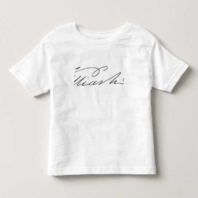 Camiseta Infantil Assinatura de William IV, 1831 (Frente)