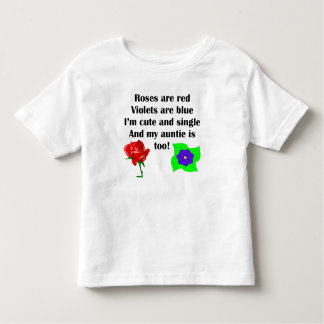 Camiseta Infantil Auntie bonito e único Poema