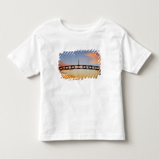 Camiseta Infantil Austrália, Queensland, Costa Dourada, Sunrise, (Frente)