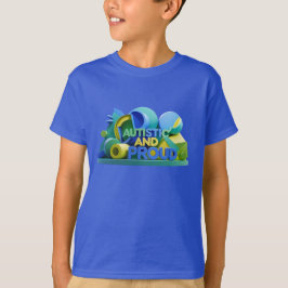 Camiseta Infantil Autista e Orgulhoso