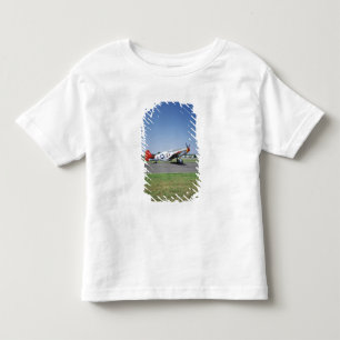 Camiseta Infantil avião P-51 C Tuskegee Red Tail no CAF Air