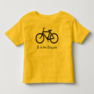 Camiseta Infantil B é para a bicicleta
