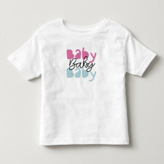Camiseta Infantil "Baby Baby Baby" com Gráfico Fof