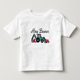 Camiseta Infantil Backhoe do portador de anel