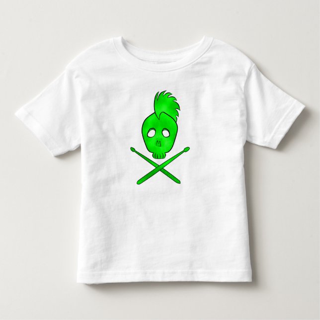 Camiseta Infantil balancim Criança (verde) T (Frente)
