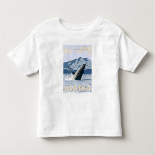 Camiseta Infantil Baleia de Humpback - Valdez, Alaska