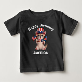 Camiseta Infantil Bambino Kitten (1l) Patriótica