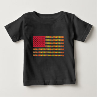 Camiseta Infantil Bandeira Afro-Americana