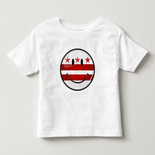 Camiseta Infantil Bandeira de sorriso do Washington DC