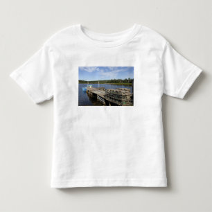 Camiseta Infantil Barco de Lagosta, Mushaboom, Nova Escócia, Canad