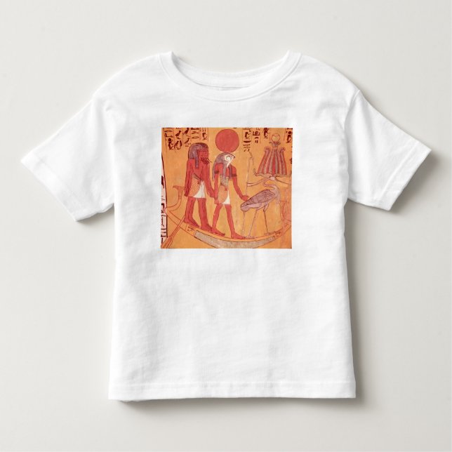 Camiseta Infantil Barque solar com Re-Horakhty (Frente)