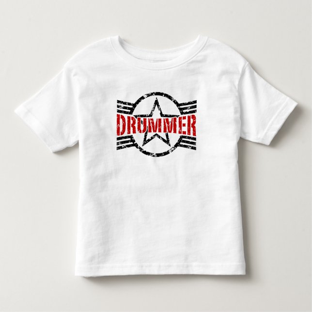 Camiseta Infantil Baterista (Frente)