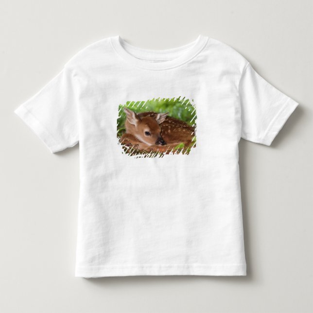 Camiseta Infantil Bebê de cervo-de-cauda-branca com dois dias de ida (Frente)