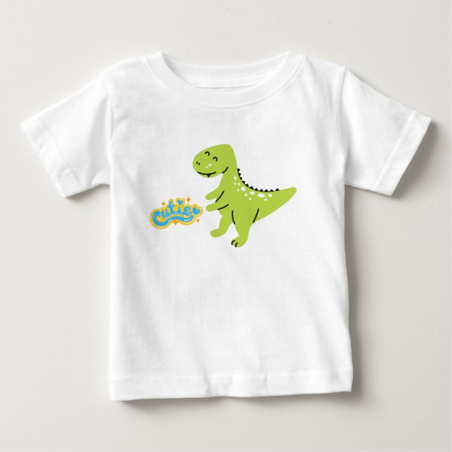 Camiseta Infantil Bebe Dinossauro Fofo (Frente)