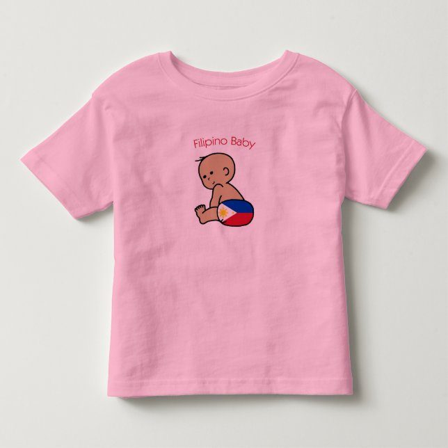 Camiseta Infantil Bebê filipino (Frente)