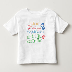 Camiseta Infantil Bebê infantil T-Shir de controlador aéreo (futuro)