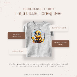 Camiseta Infantil/Bebê Sou uma Abelhinha Melífera