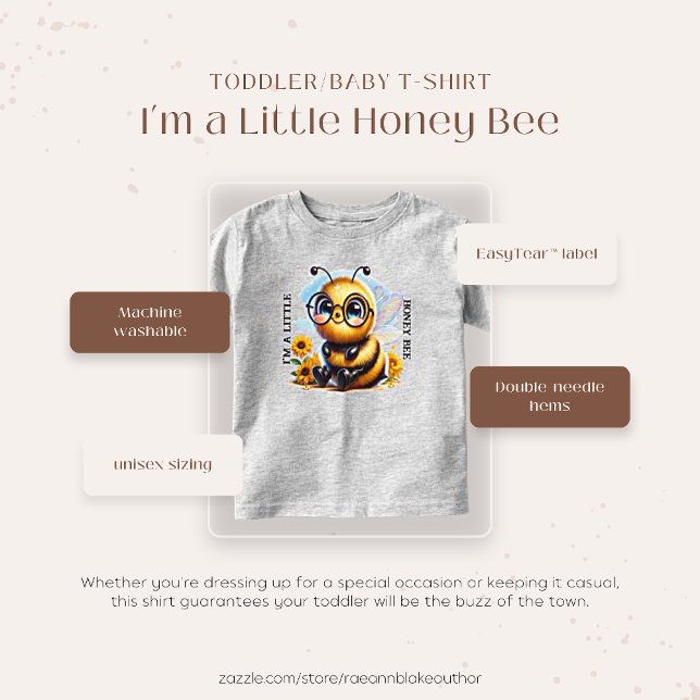 Camiseta Infantil/Bebê Sou uma Abelhinha Melífera (Criador carregado)