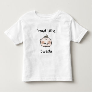 Camiseta Infantil Bebê sueco orgulhoso da menina