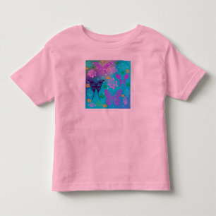 Camiseta Infantil Bela Borboleta Aloha Hawaiian Blossom Casamento