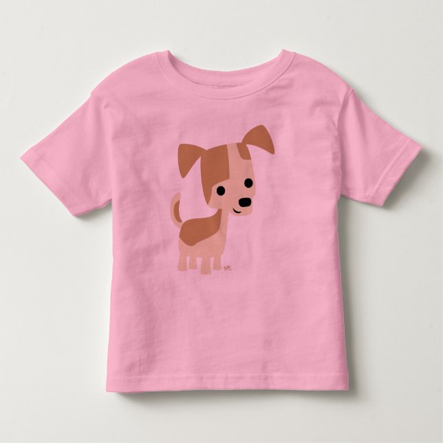 Camiseta Infantil Bicicleta de cão inquisitivo (Frente)